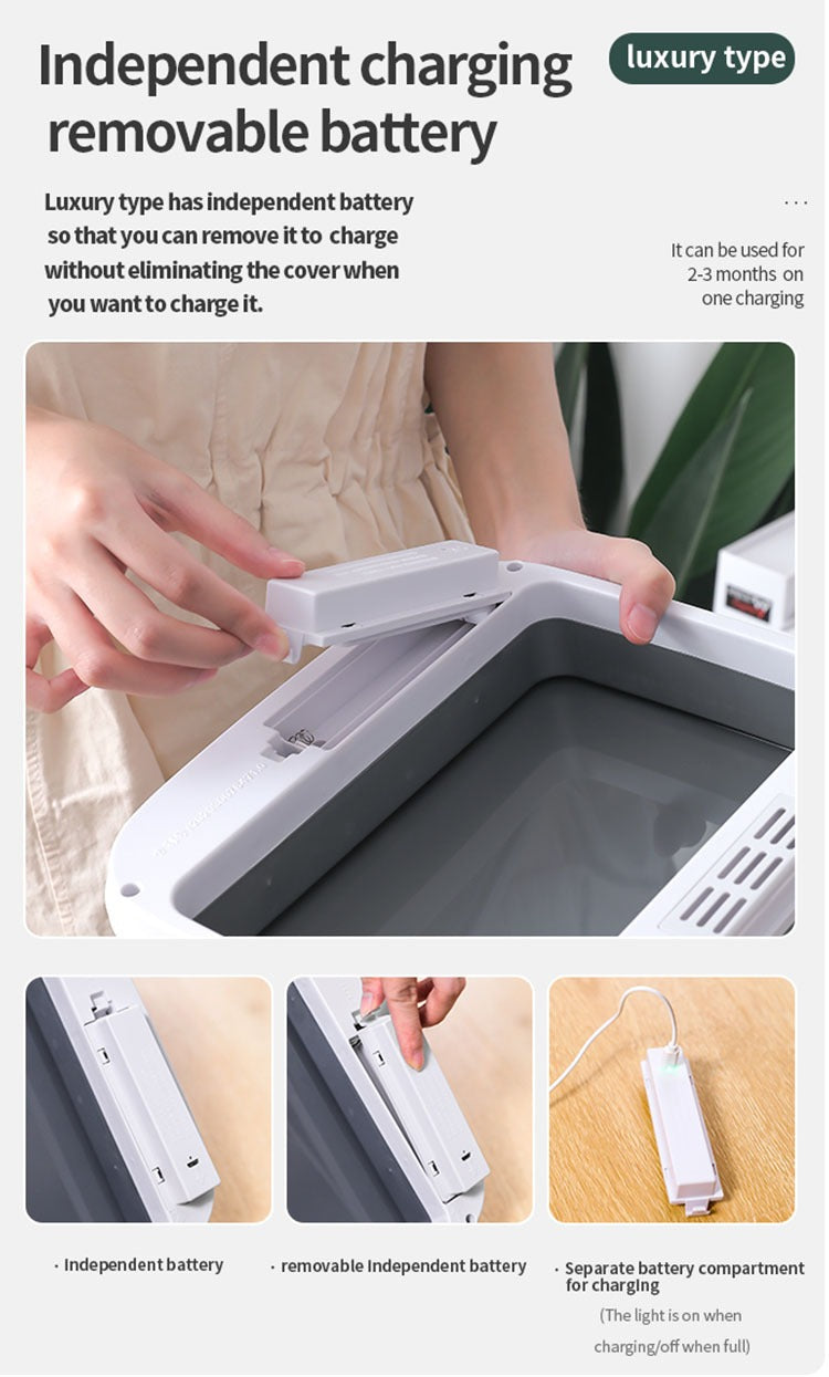 Poubelle automatique à capteur infrarouge – 16L étanche