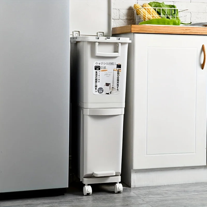 Poubelle design rectangulaire en ABS – Moderne et pratique