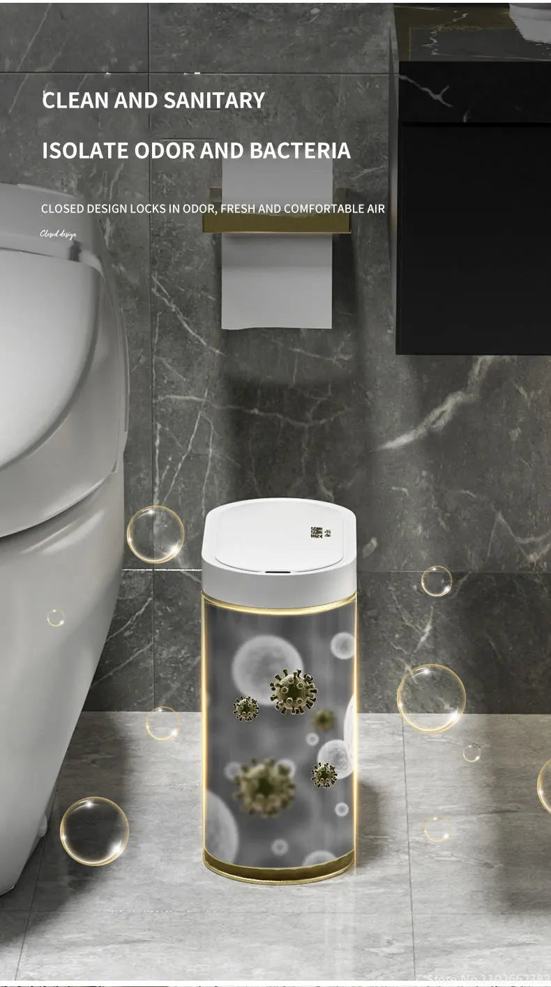 Poubelle automatique à capteur – Étanche et silencieuse 7L / 9L