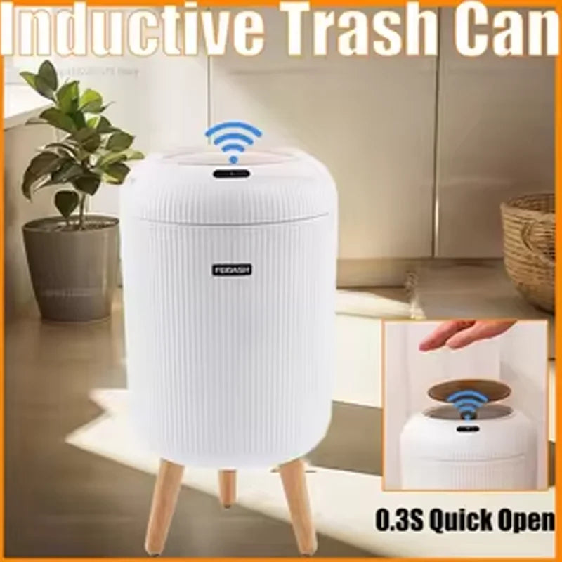 Poubelle intelligente à capteur – ouverture automatique et silencieuse