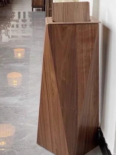 Poubelle en Bois Moderne – Design Nordique avec Couvercle