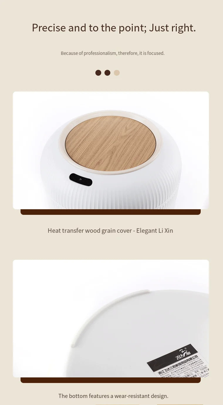 Poubelle intelligente à capteur – ouverture automatique et silencieuse