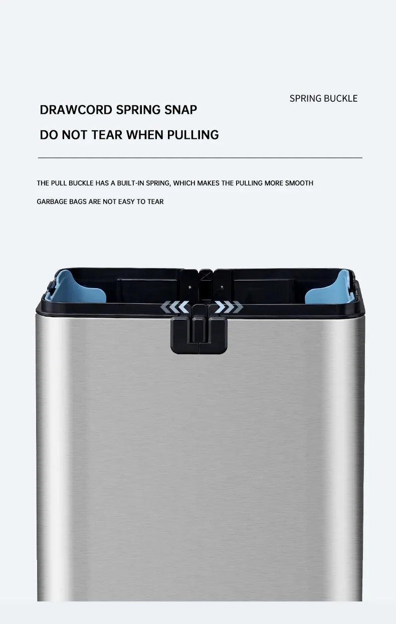 Poubelle inox à capteur automatique – Ouverture sans contact et design moderne