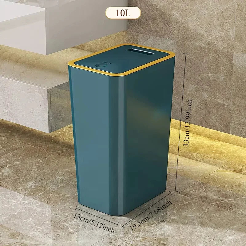 Poubelle à Couvercle Automatique – Design Nordique Compacte 10L / 12L