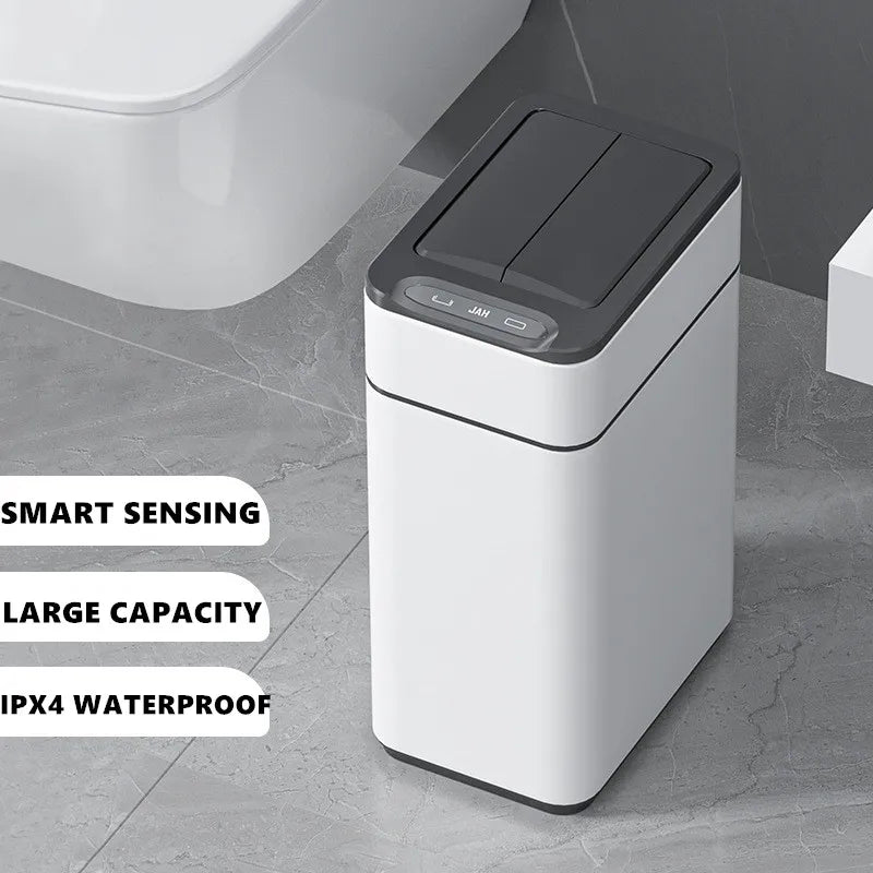 Poubelle automatique inox – capteur sans contact IPX4 (15 à 60 L)