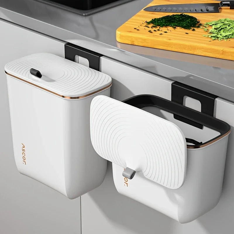 Poubelle murale avec couvercle – Compacte et sans odeur