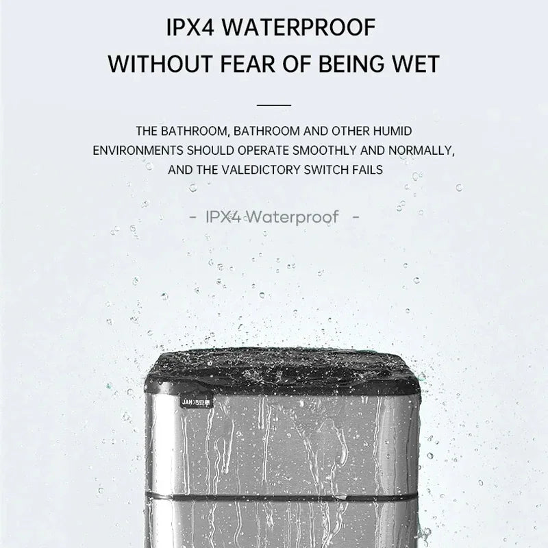 Poubelle inox à capteur automatique – Ouverture sans contact et design moderne