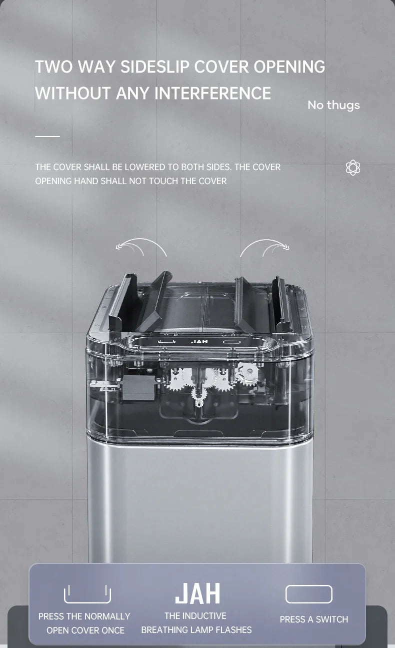 Poubelle automatique inox – capteur sans contact IPX4 (15 à 60 L)