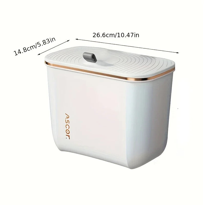 Poubelle murale avec couvercle – Compacte et sans odeur