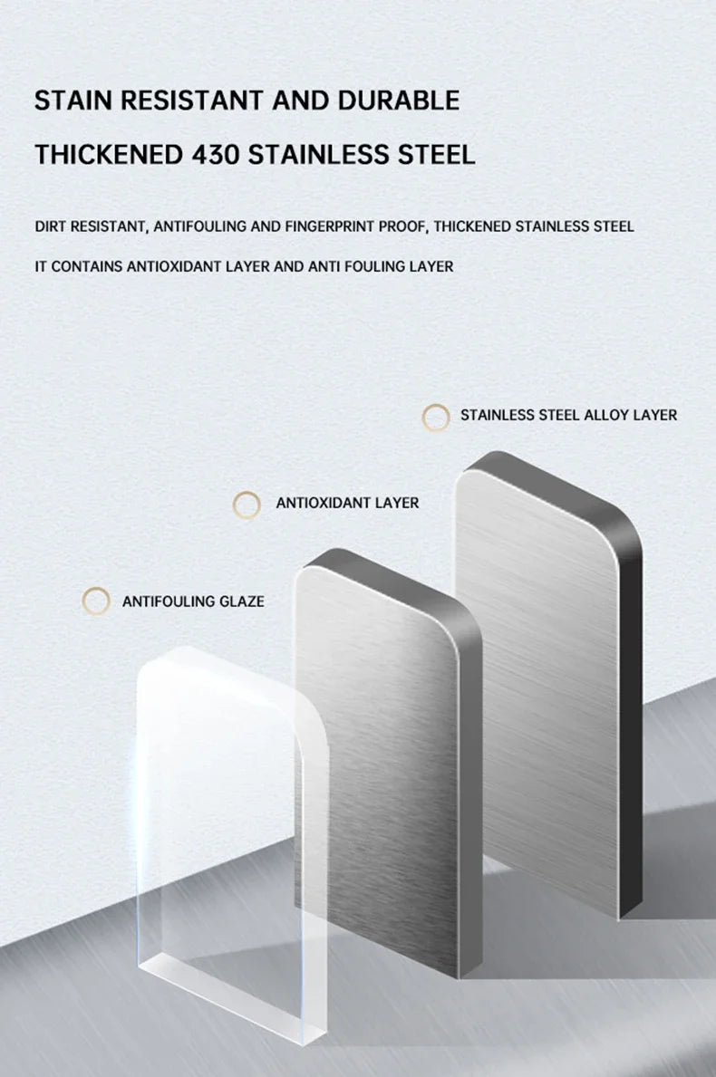 Poubelle inox à capteur automatique – Ouverture sans contact et design moderne