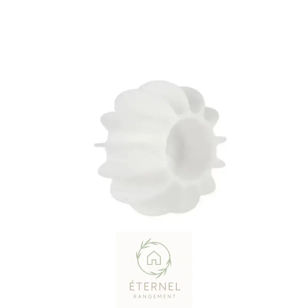 Balle de lavage en silicone – anti-enchevêtrement et attrape-poils pour machine à laver JIT-003-1PC-Wihte