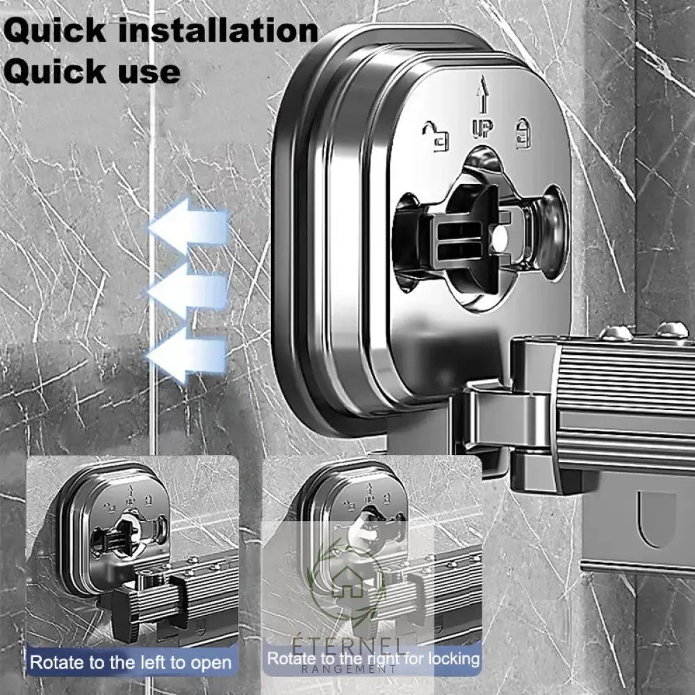 Étendoir mural pliable extensible en aluminium – séchoir mural gain de place