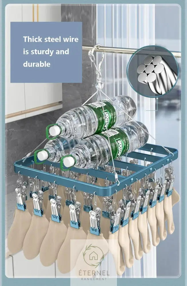 Étendoir suspendu en aluminium – résistant antidérapant et imperméable