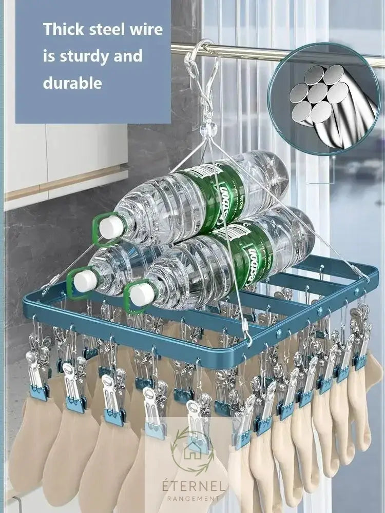 Étendoir suspendu en aluminium – résistant antidérapant et imperméable