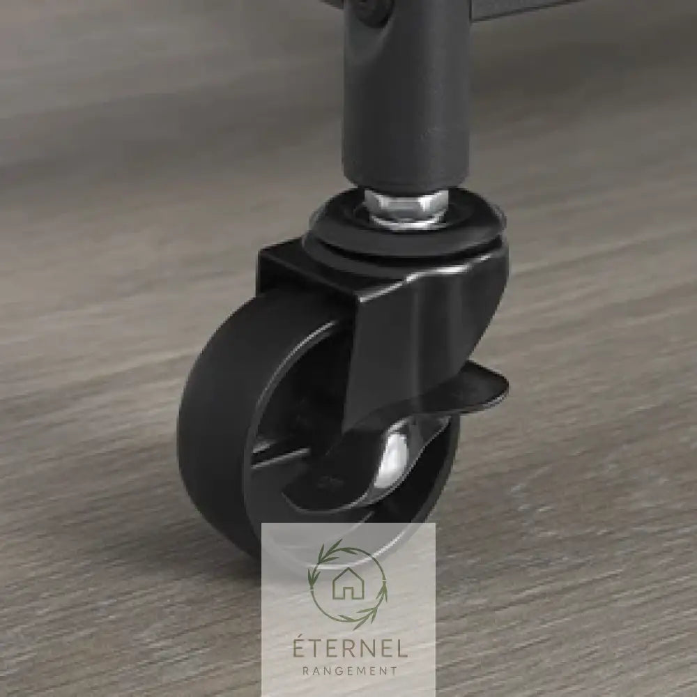 Panier à linge 3 compartiments 138 L avec étagères et roulettes – trieur robuste en acier et tissu Oxford