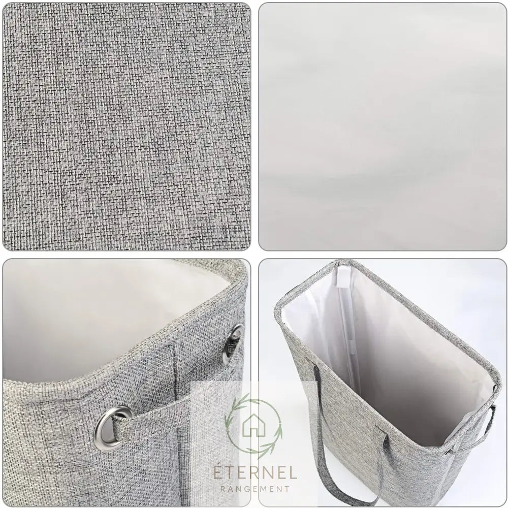 Panier à linge en tissu Oxford – corbeille à linge pliable au style classique