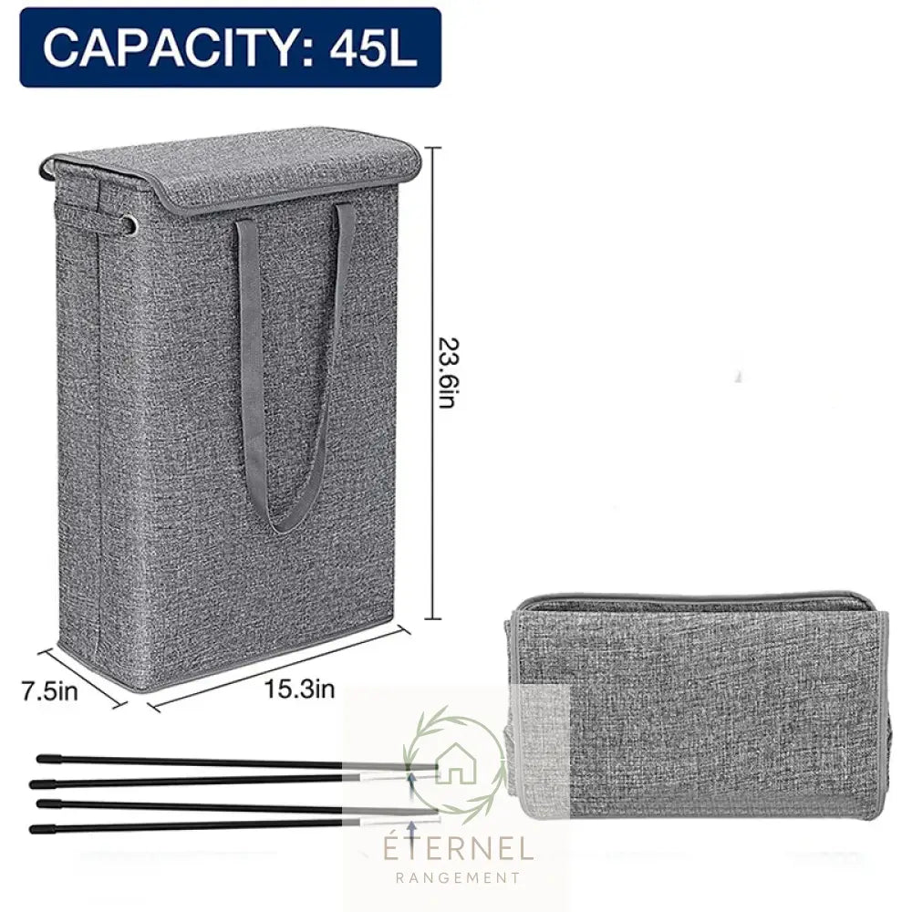 Panier à linge en tissu Oxford – corbeille à linge pliable au style classique