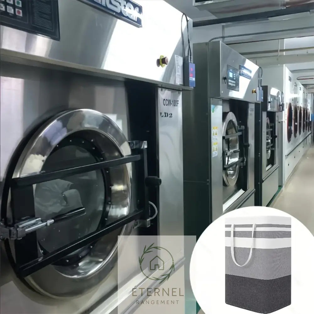 Panier à linge pliable 75 L en polyester – léger durable et grande capacité