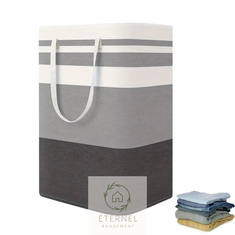 Panier à linge pliable 75 L en polyester – léger durable et grande capacité