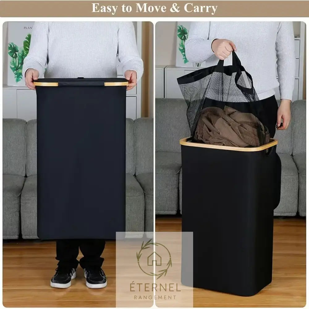 Panier à linge pliable en tissu Oxford – design japonais élégant et pratique