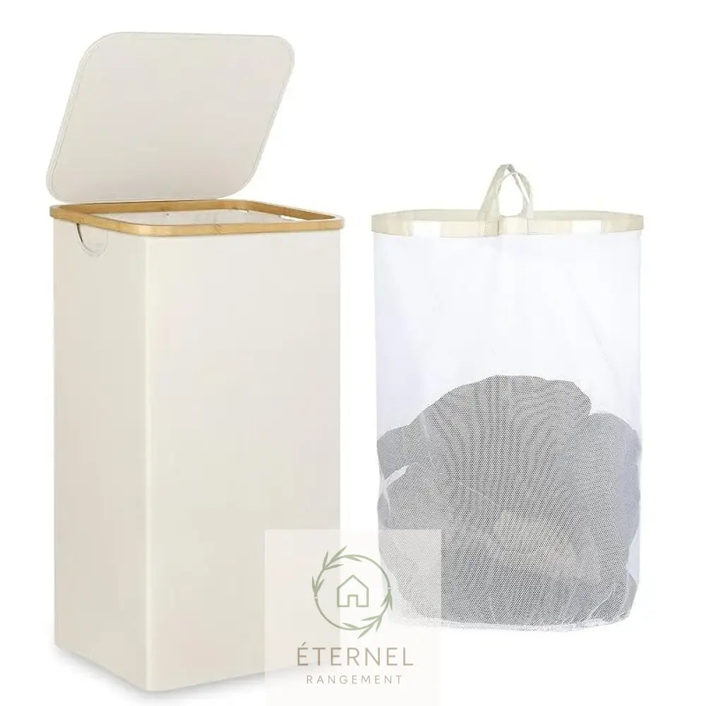 Panier à linge pliable en tissu Oxford – design japonais élégant et pratique 1PC-Black