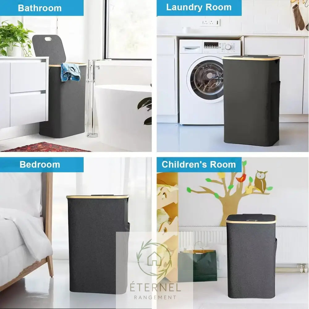 Panier à linge pliable en tissu Oxford – design japonais élégant et pratique