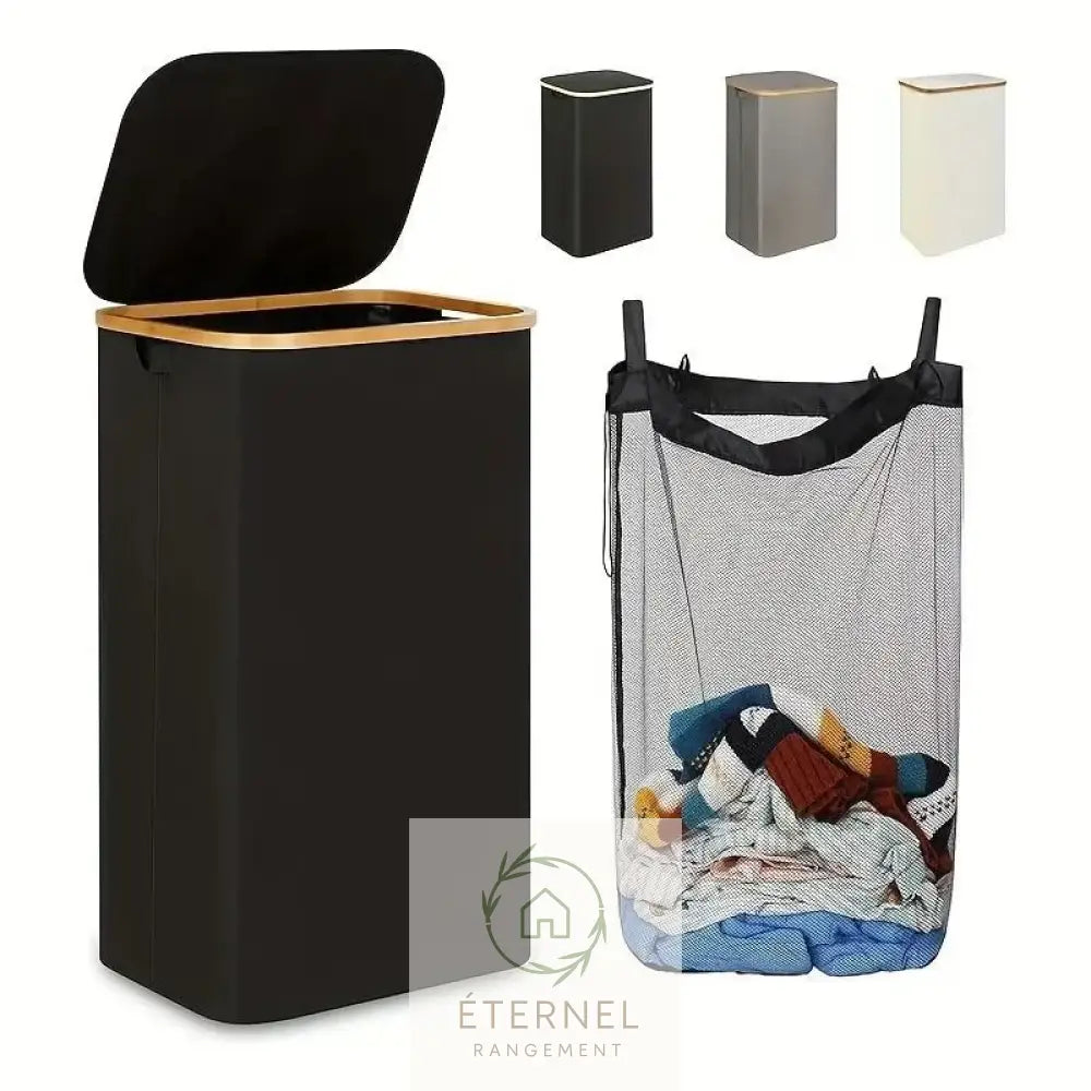 Panier à linge pliable en tissu Oxford – design japonais élégant et pratique