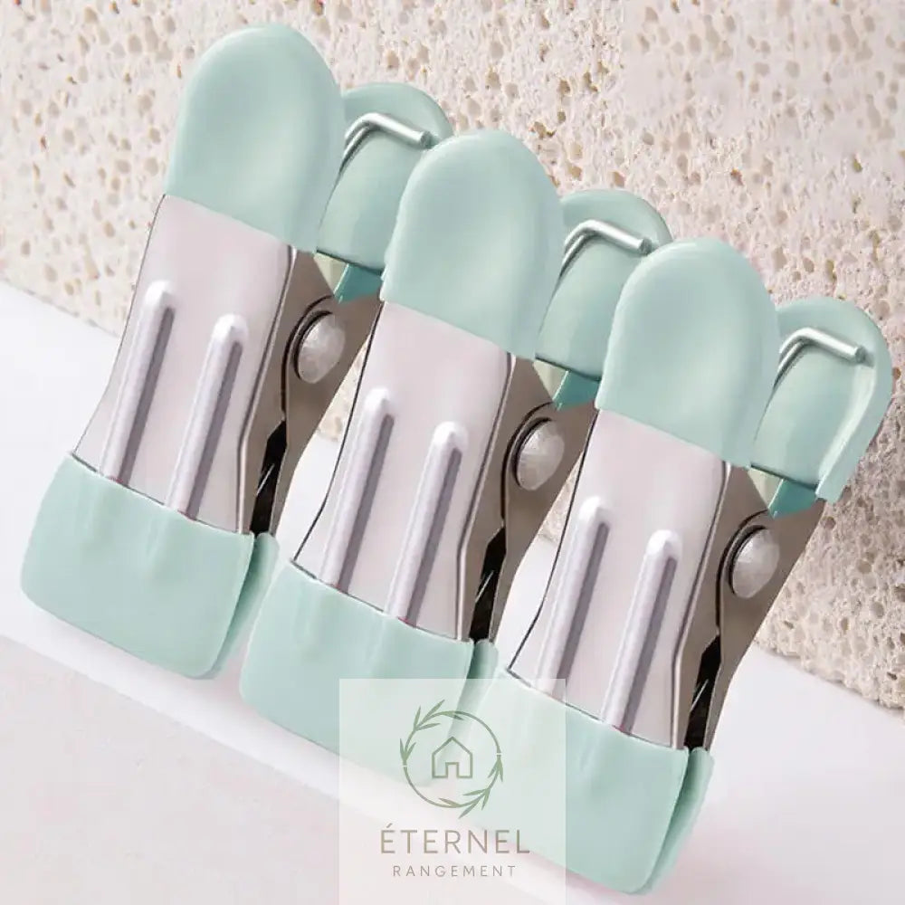 Petites pinces à linge en acier inoxydable – solides antirouille et durables (lot de 10 ou 20 pièces)