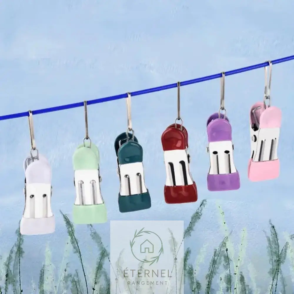 Petites pinces à linge en acier inoxydable – solides antirouille et durables (lot de 10 ou 20 pièces)