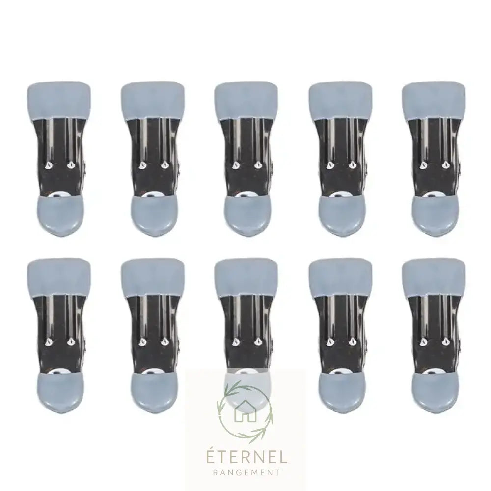 Petites pinces à linge en acier inoxydable – solides antirouille et durables (lot de 10 ou 20 pièces) grey