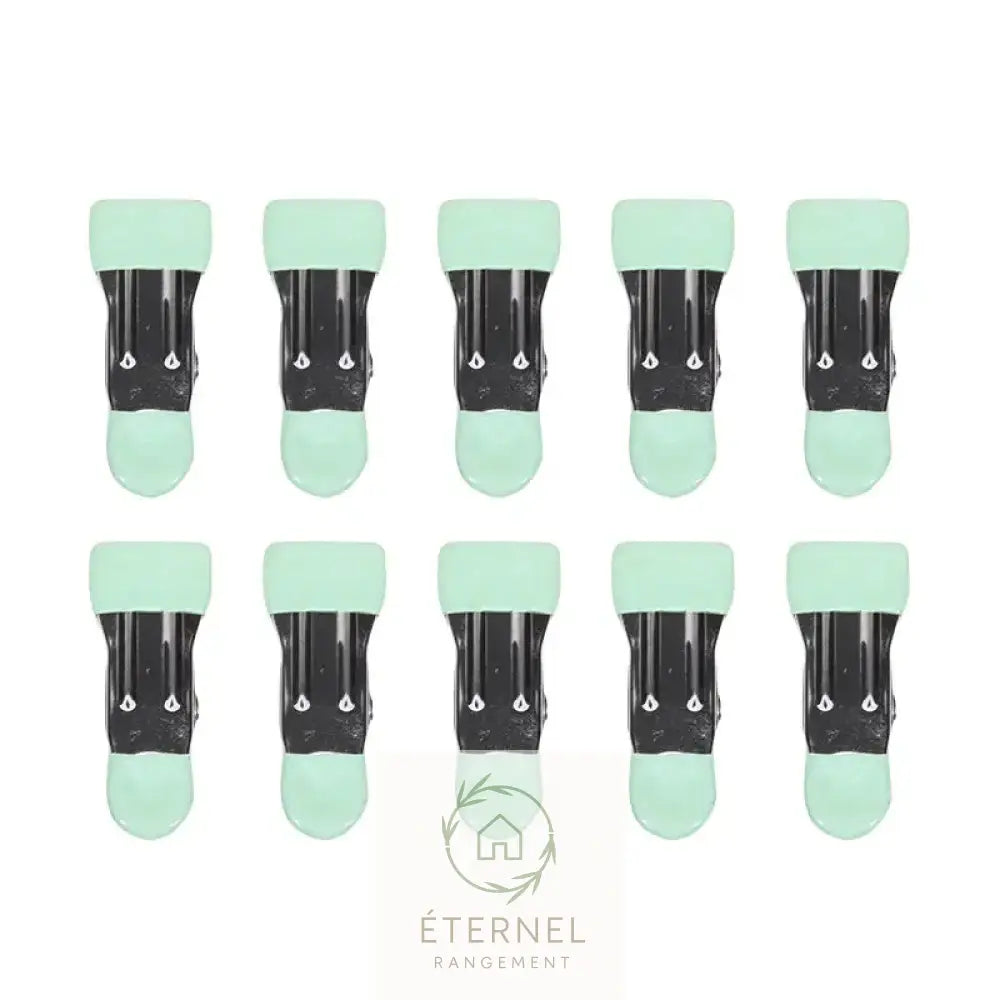 Petites pinces à linge en acier inoxydable – solides antirouille et durables (lot de 10 ou 20 pièces) light green