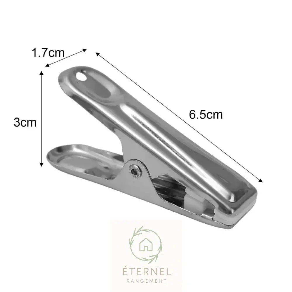 Pinces à linge en acier inoxydable 6,5 cm – solides antirouille et durables (lot de 1 à 30 pièces)