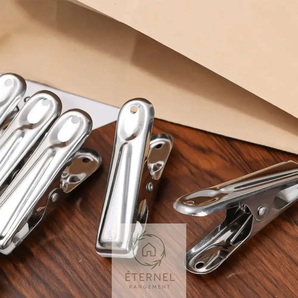 Pinces à linge en acier inoxydable 6,5 cm – solides antirouille et durables (lot de 1 à 30 pièces)