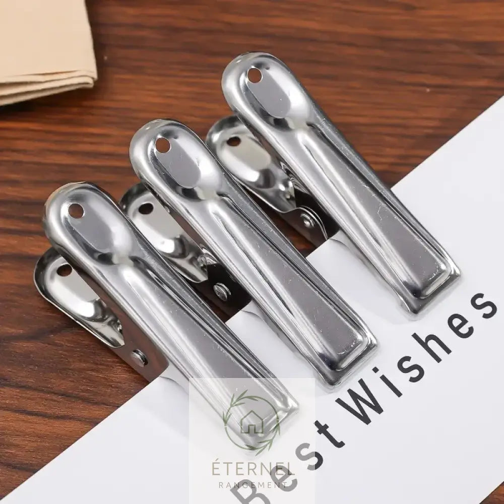 Pinces à linge en acier inoxydable 6,5 cm – solides antirouille et durables (lot de 1 à 30 pièces)