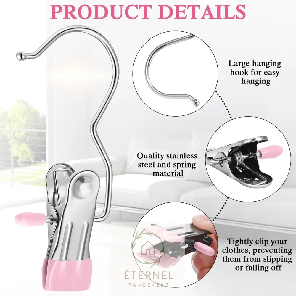 Pinces à linge en acier inoxydable – résistantes et durables