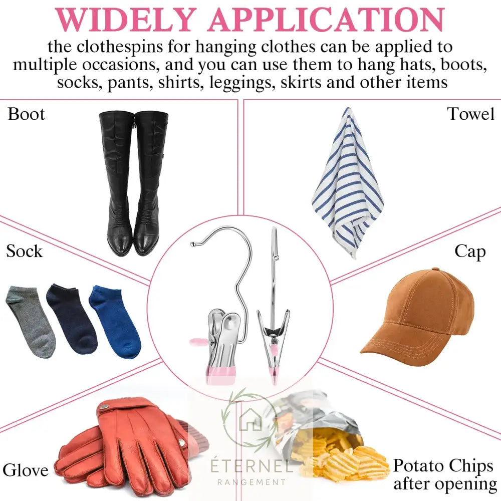 Pinces à linge en acier inoxydable – résistantes et durables