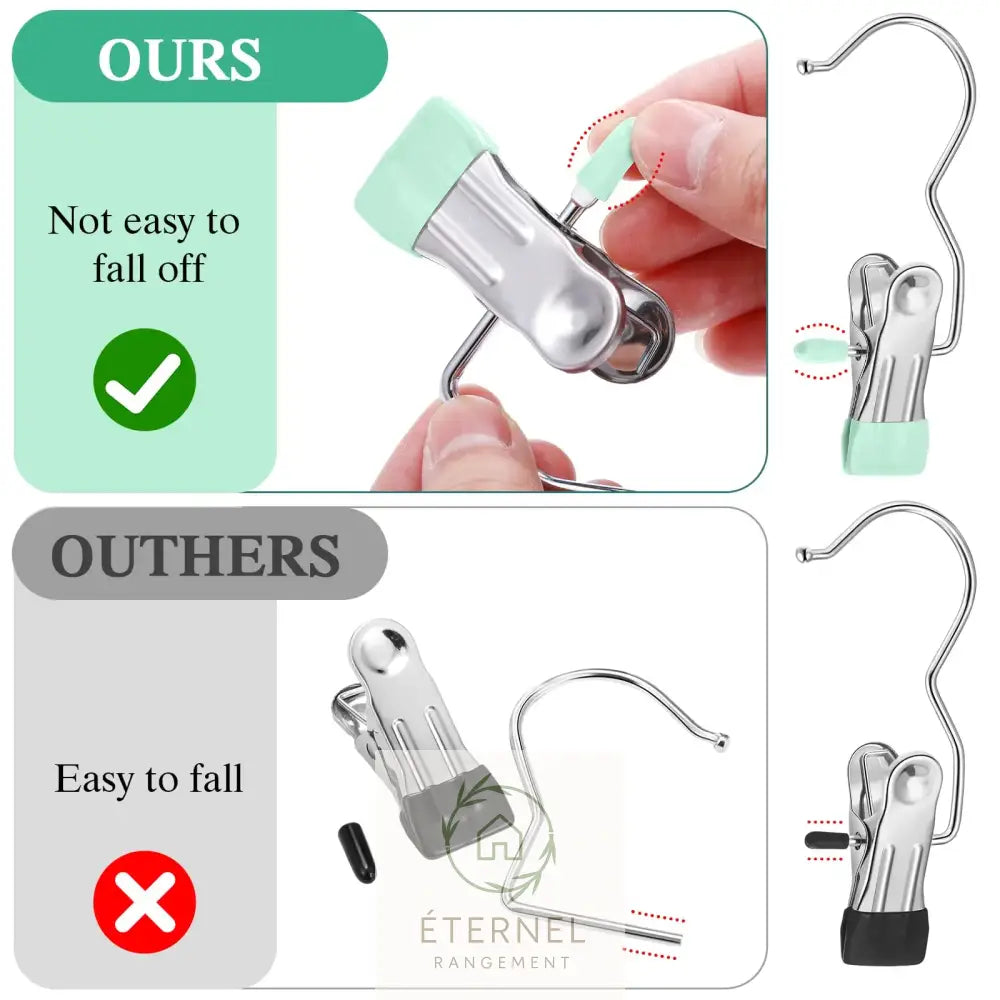 Pinces à linge en acier inoxydable – résistantes et durables