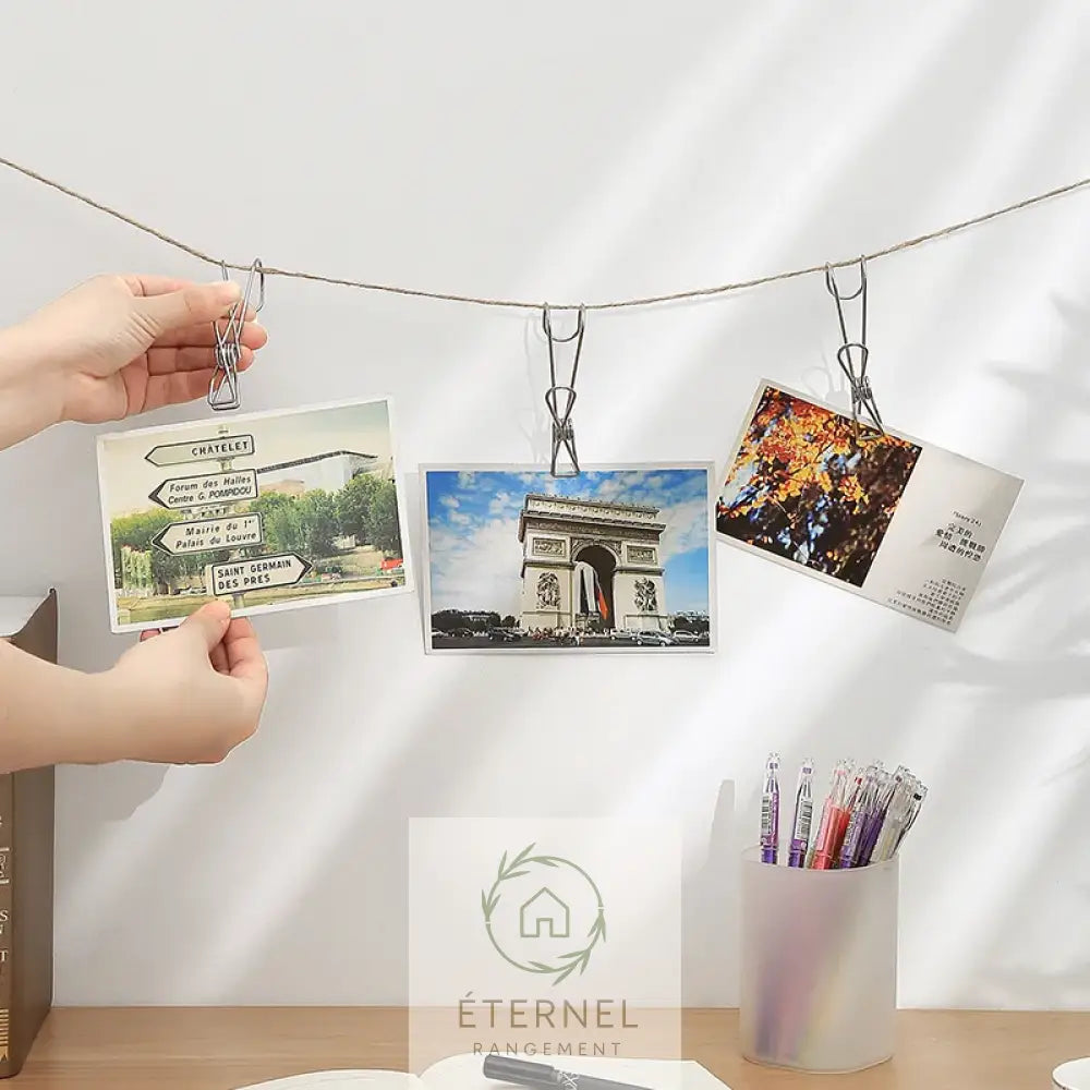 Pinces de Rangement en Acier Inoxydable – Lot de 5 à 20 Pièces