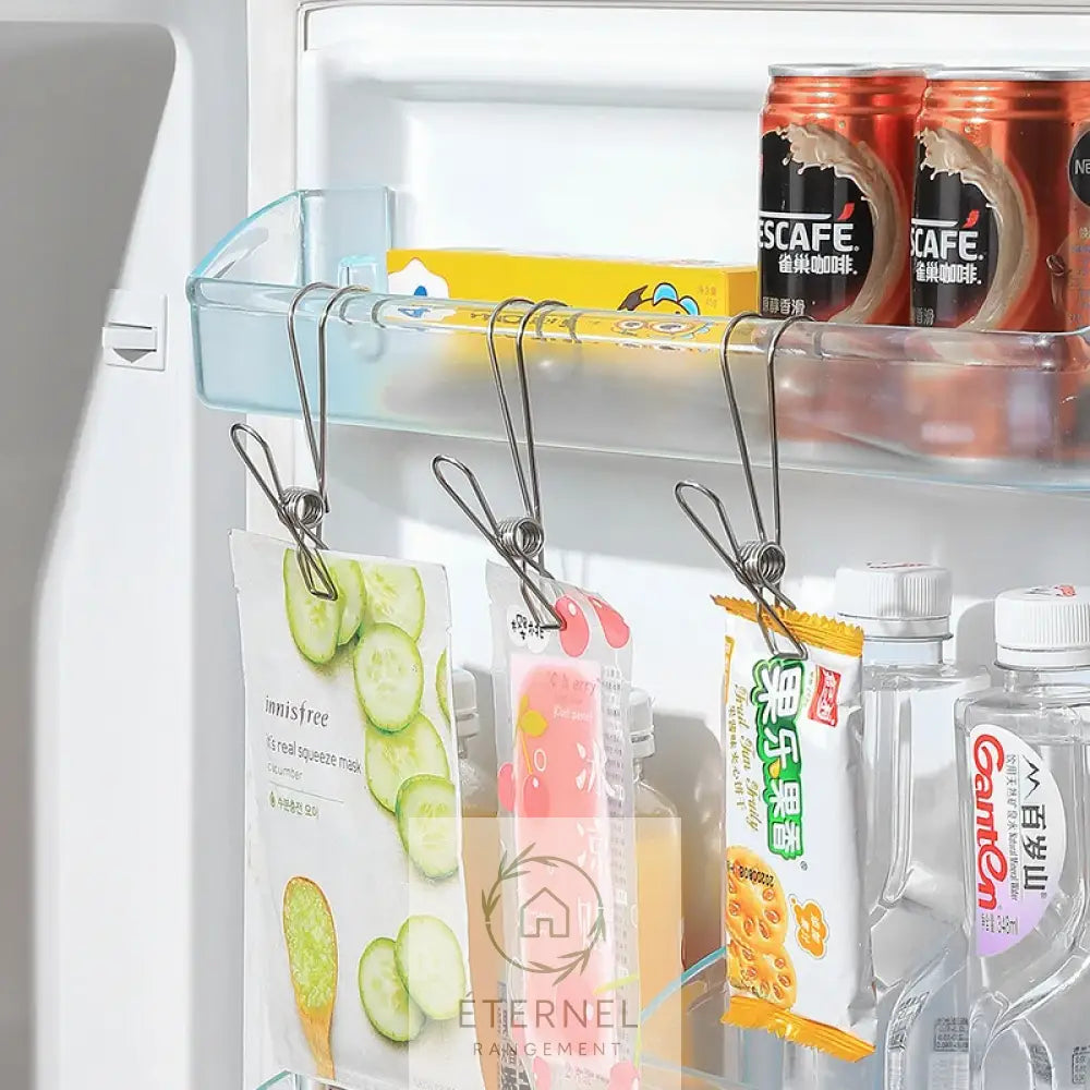 Pinces de Rangement en Acier Inoxydable – Lot de 5 à 20 Pièces