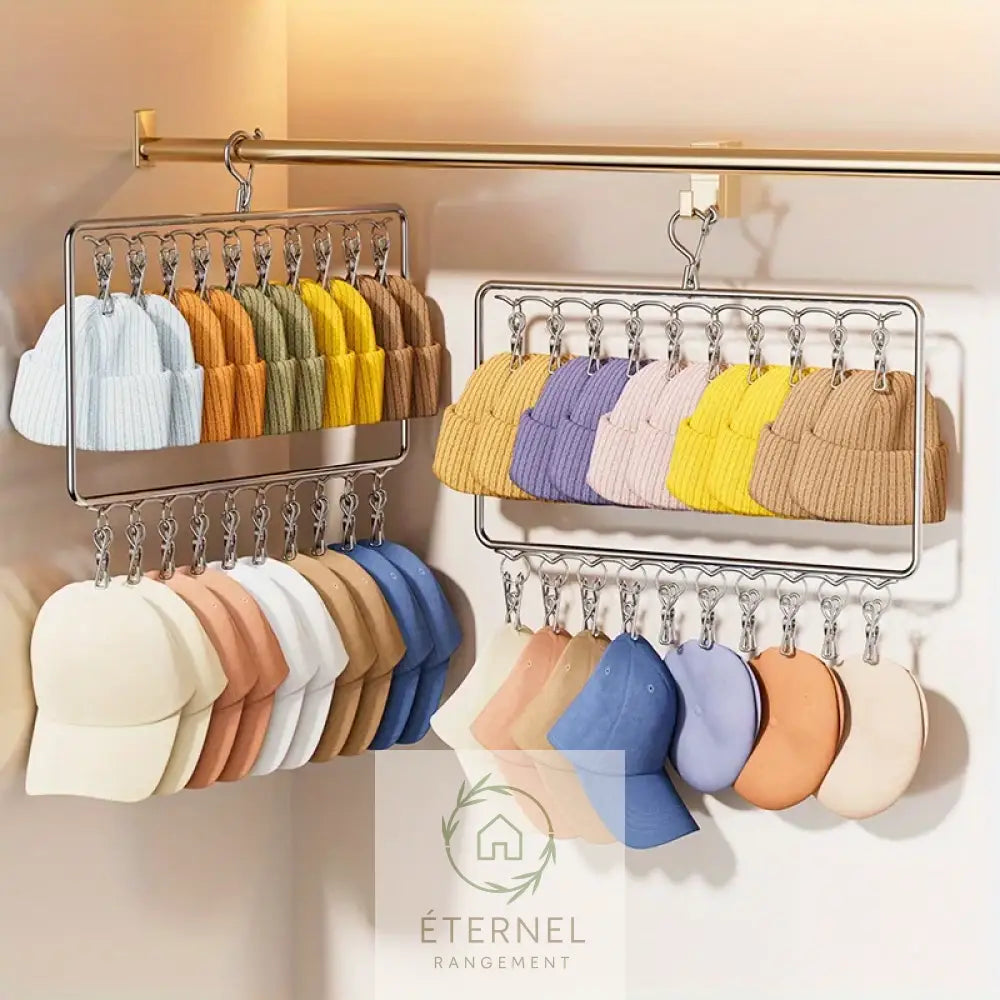 Support mural en acier inoxydable – fixation solide et durable pour accessoires de buanderie