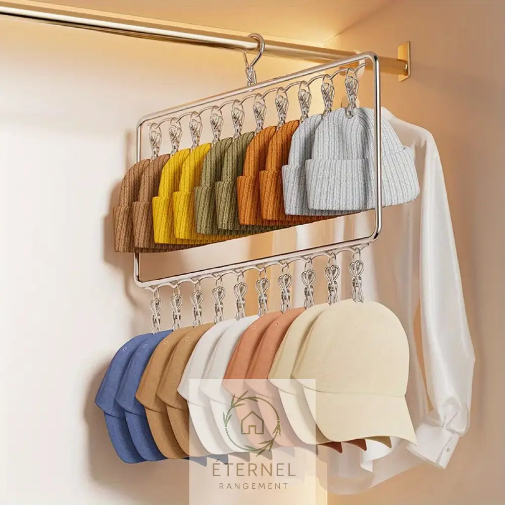 Support mural en acier inoxydable – fixation solide et durable pour accessoires de buanderie