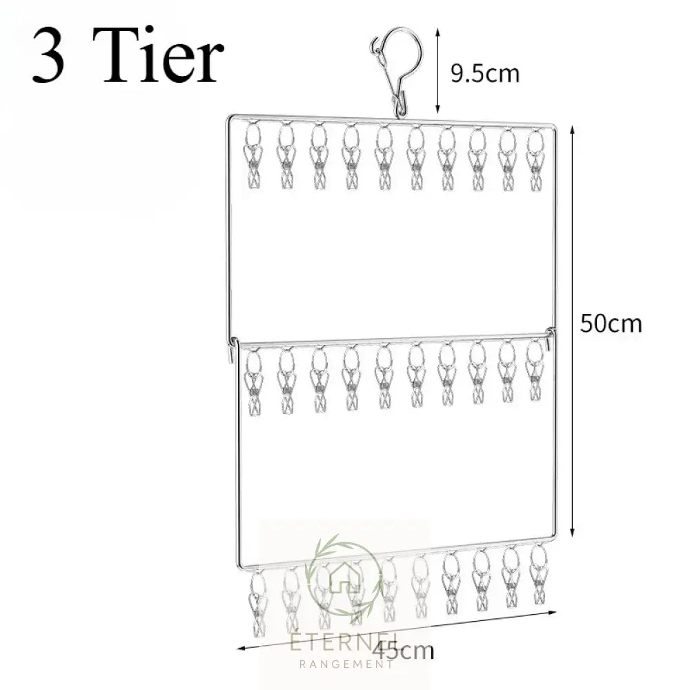 Support mural en acier inoxydable – fixation solide et durable pour accessoires de buanderie DARK GRAY